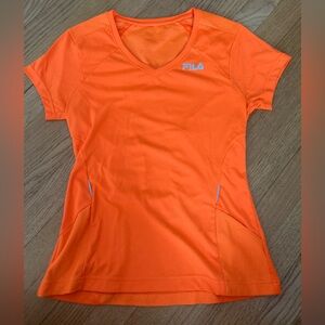 FILA: Sport Performance Bright Orange Running Tee